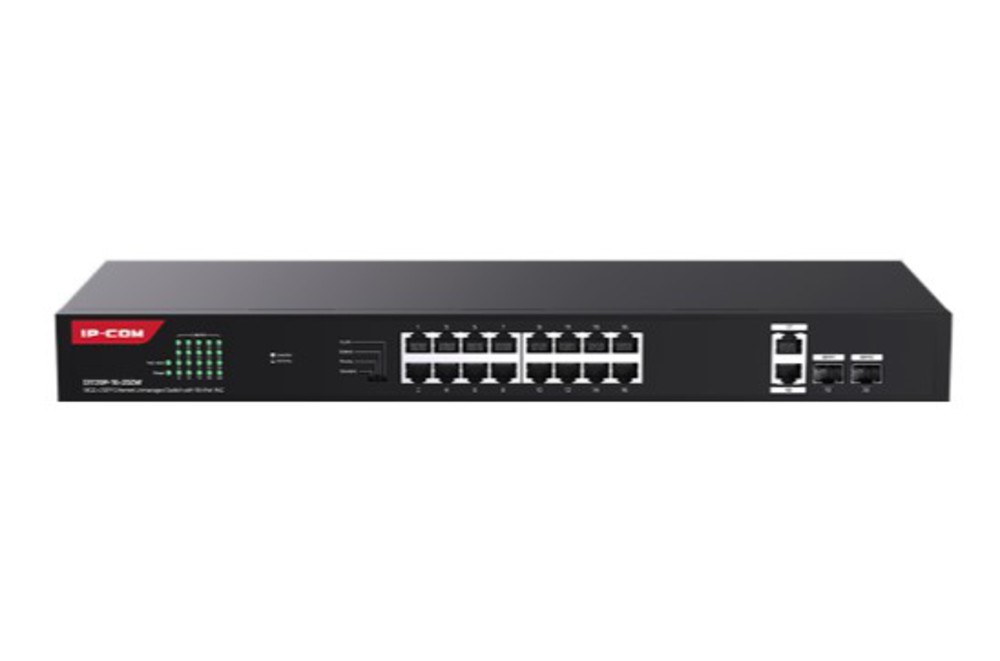 IP-COM G1120P-16-250W - Неуправляемый PoE коммутатор с 16 Гигабитными портами PoE и 2 SFP портами.