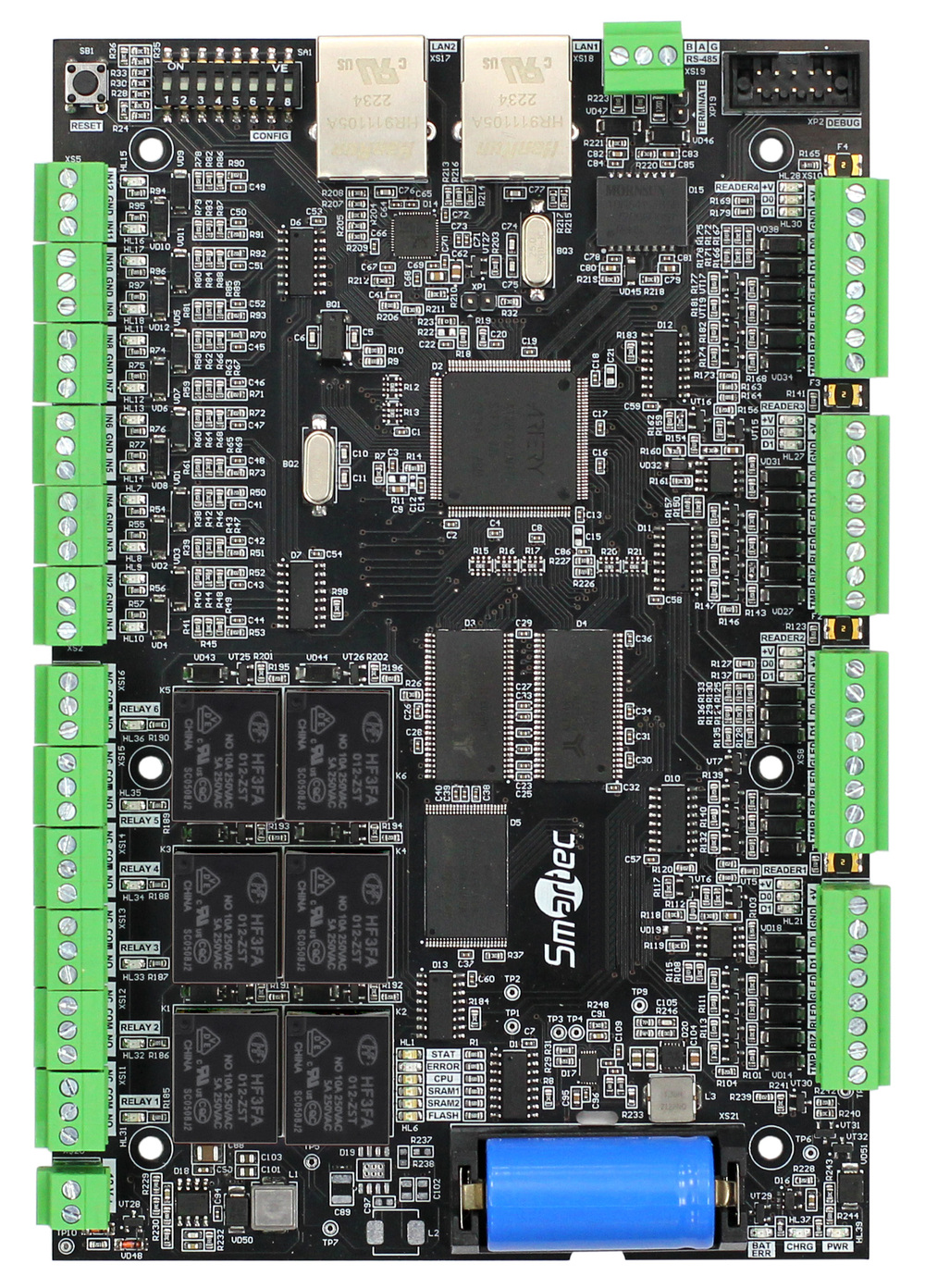 ST-NC441R2 - Сетевой контроллер на 4 двери (4 считывателя) без бокса