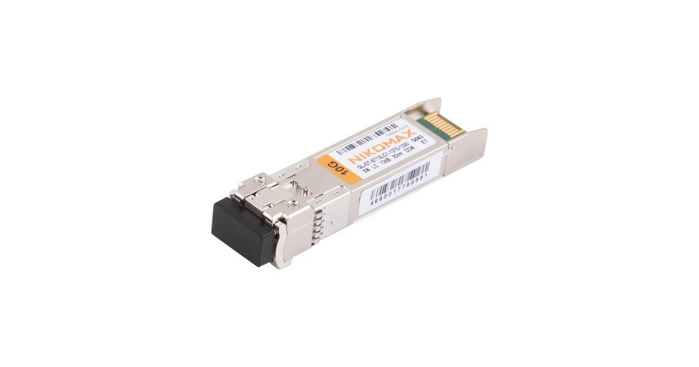 GL-OT-ST12LC1-1270-1330 - Модуль NIKOMAX SFP+, WDM, 10Гбит/с, одно волокно, SM, LC, Tx:1270/Rx:1330 нм, 12 дБ (до 20 км) DDM