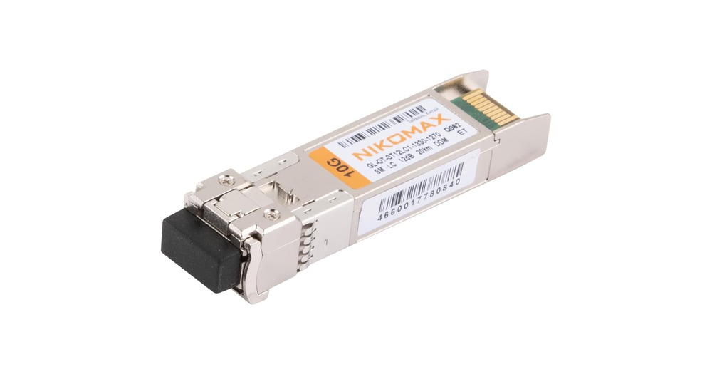 GL-OT-ST12LC1-1330-1270 - Модуль NIKOMAX SFP+, WDM, 10Гбит/с, одно волокно, SM, LC, Tx:1330/Rx:1270 нм, 12 дБ (до 20 км) DDM