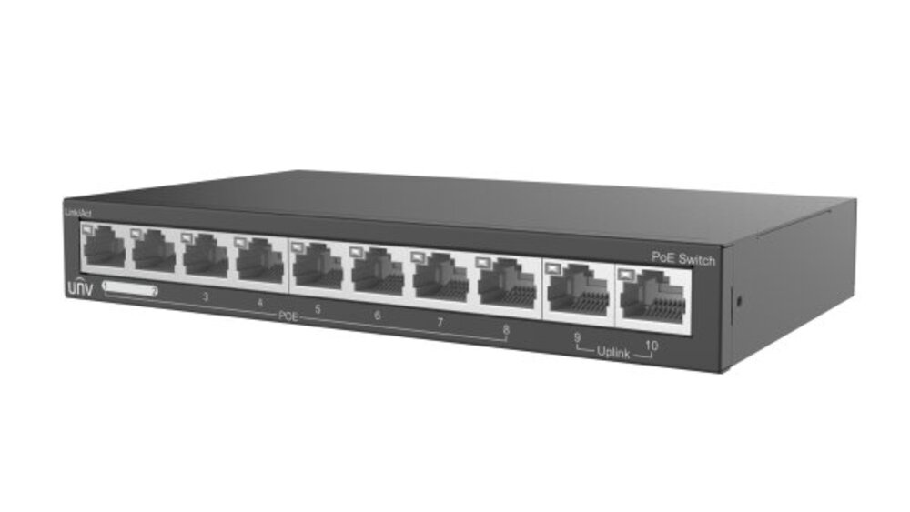 NSW2020-10T-LPOE-IN - 10 сетевых портов?100Mbps (RJ45), включая 8 PoE порта (IEEE802.3,IEEE802.3u,IEEE802.3az,IEEE802.3x,IEEE802.3af,IEEE802.3at), коммутационная способность 2Gbps