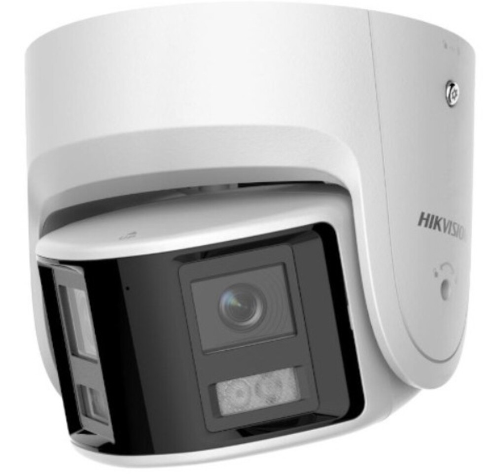 DS-2CD2346G2P-ISU/SL(2.8mm)(C) 4Мп панорамная уличная купольная камера IP-камера с IR-подсветкой до 30м