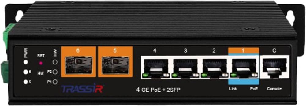 TR-NS27062S-250-4POE коммутатор TRASSIR.