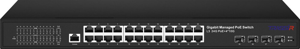 TR-NS29524S-800-48PoE -  PoE коммутатор TRASSIR