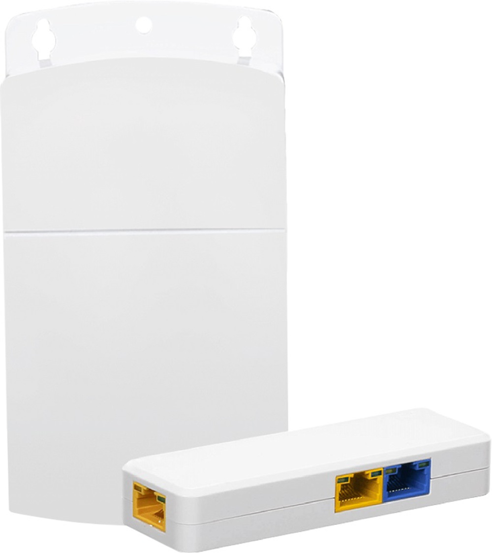 TR-EXP13130-IP63 POE-удлинитель. Подключение до 5 устройств каскадно. Бюджет POE 60Вт. 1 POE  IEEE802.3af/at, 2 POE IEEE802.3af/at/bt. Питание 48-55Вт DC. Грозозащита. Рабочая температура -30ºС...50ºС. Размеры устройства (ШxГxВ) 102 x 34 x 20.5. Монтажная коробка в комплекте.