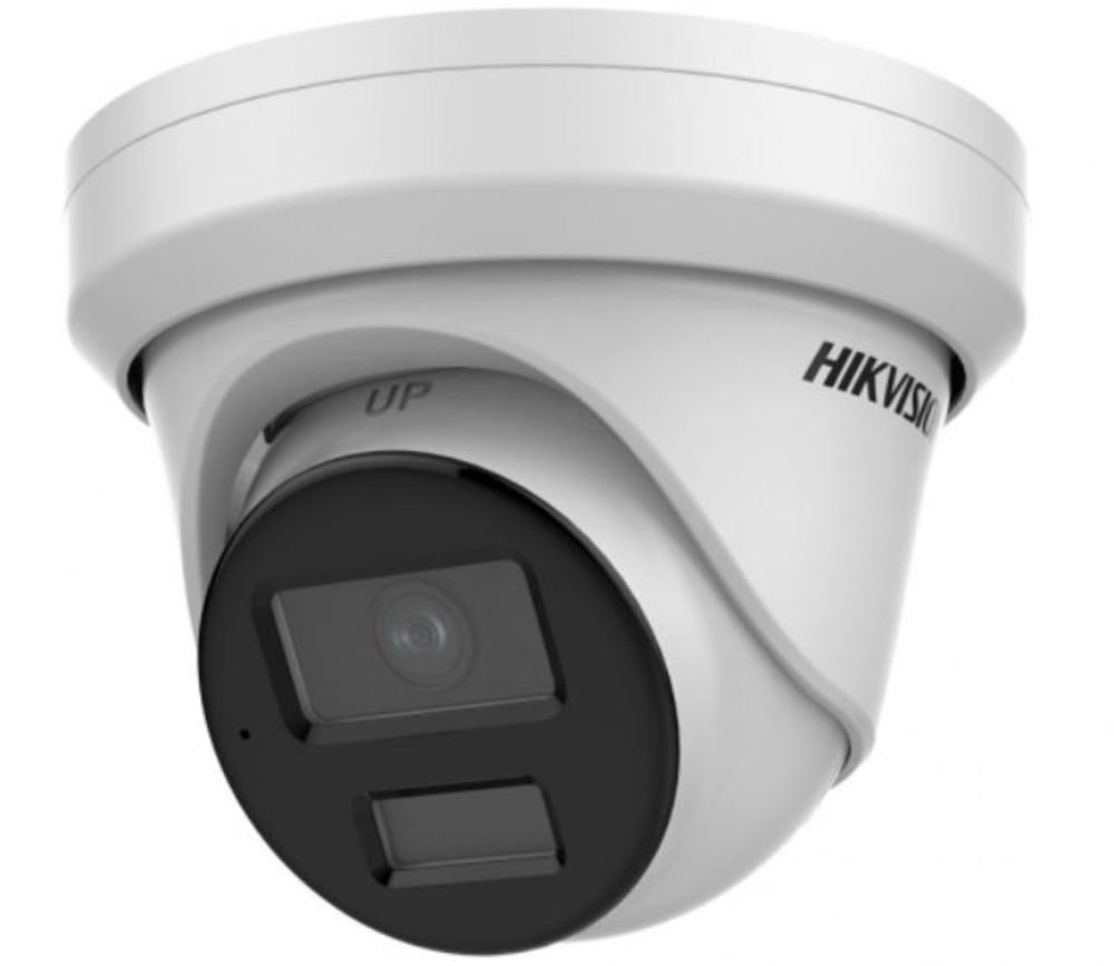 DS-2CD3346G2H-LISU/SL(4mm) - Hikvision, 4Мп уличная купольная IP-камера с умной гибридной-подсветкой до 40м и функцией HEOP