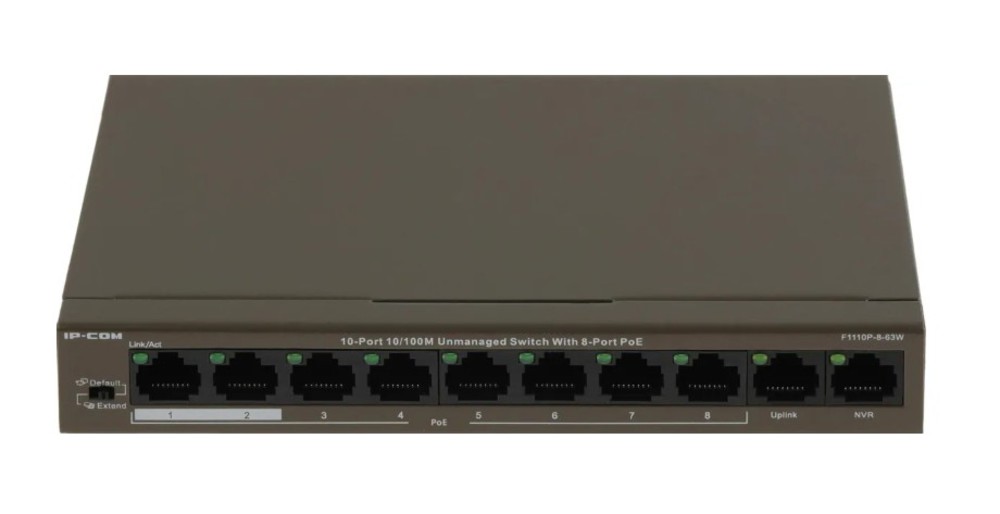 IP-COM F1110P-8-63W - Неуправляемый коммутатор PoE