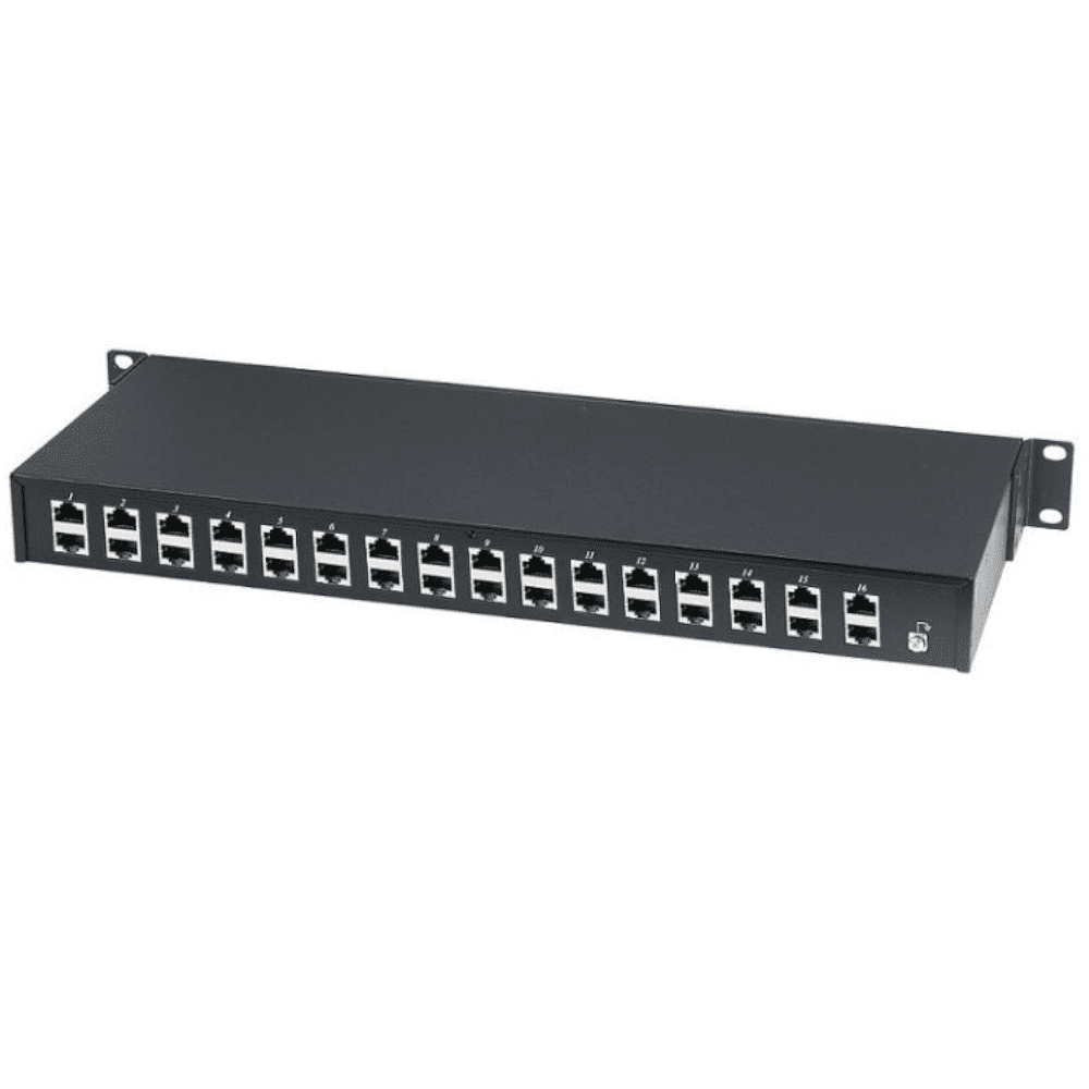 SP016P Устройство грозозащиты Ethernet c PoE на 16 каналов