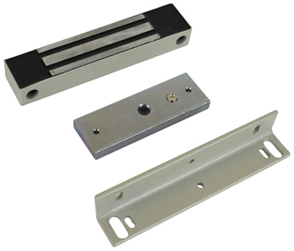 ML-180K с уголком - Электромагнитный замок, 12V DC, не более 0,4 A, усилие 180 кг