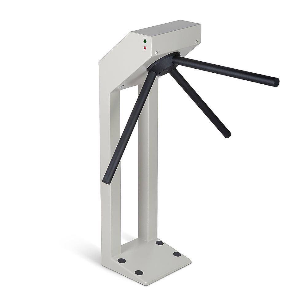 PERCo-T-5 - Турникет эл/мех для эксплуатации в закрытых помещениях. Исполнение: сталь, цвет — светло-серый (RAL 7035), шагрень. (Планки покупаются отдельно, без них товар не продаётся!)