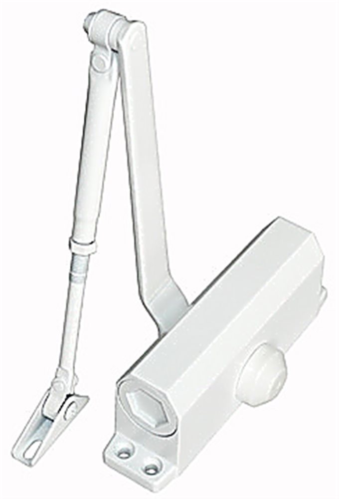 ST-DC002-WT - Доводчик двери c тягой EN 2, 30 - 45 кг, 850 мм, 2-х скор., WT - белый