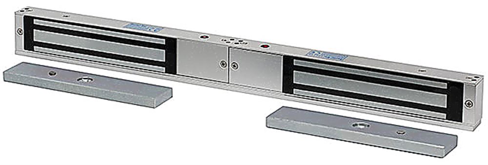 ST-EL250MLD - Электромагнитный замок сдвоенный Smartec, мониторинг, СИД, внутреннее исполнение, 12 VDC / 1 А или 24VDC / 500 мА, усилие 2x250 кг.