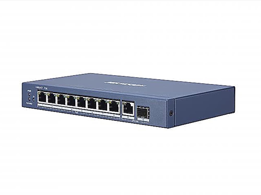 Неуправляемый PoE коммутатор DS-3E0510HP-E 6 портов RJ45 1000M PoE + 2 порта RJ45 1000M HiPoE + 1 порт 1000М SFP