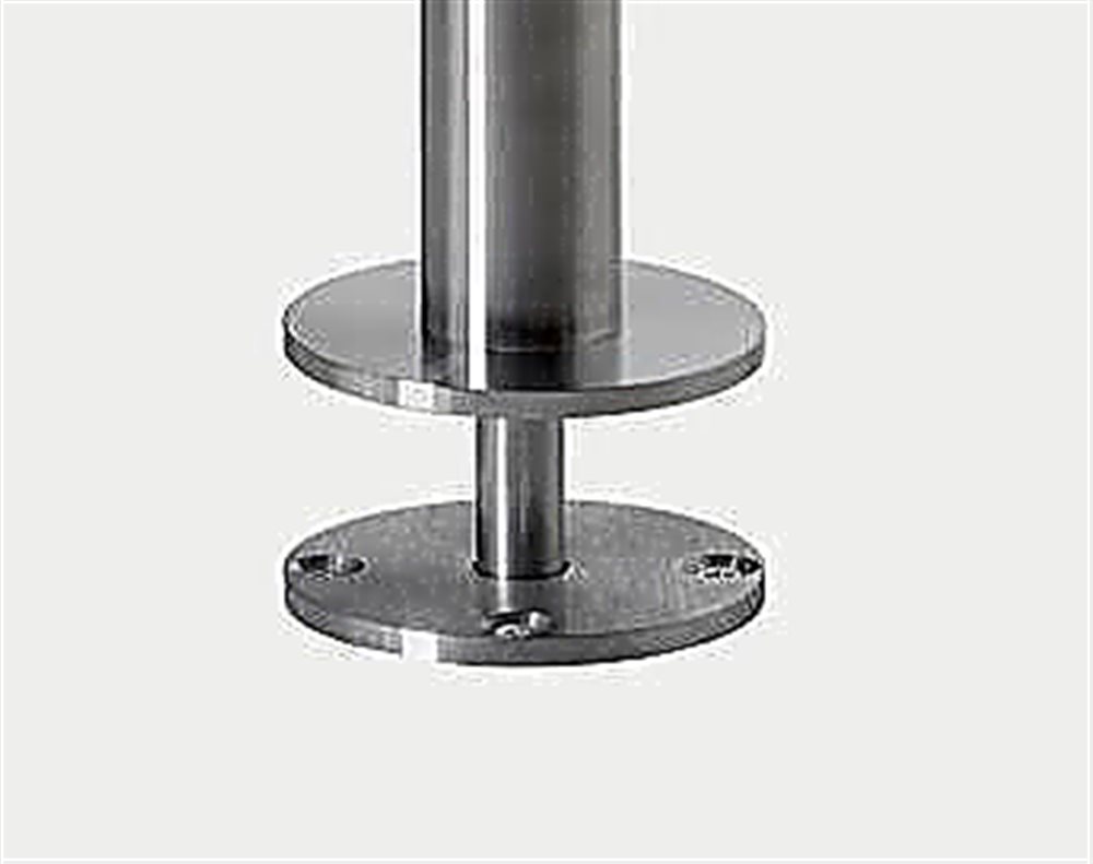 PERCo-BH02 2-30 - Быстросъемная односторонняя стойка с двумя отверстиями для крепления патрубков и установочным фланцем