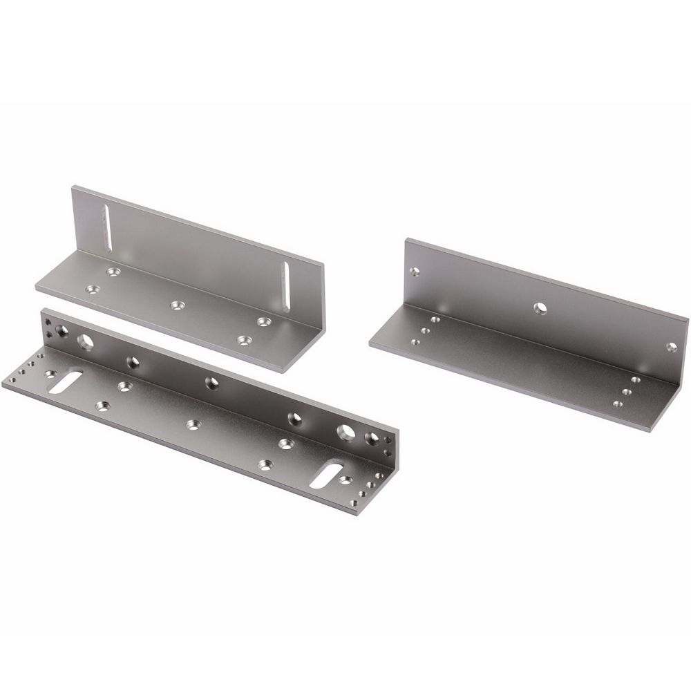 DS-K4H258-LZ - Комплект монтажных уголков для электромагнитных замков DS-K4H258. Размер L-образного кронштейна 250×47×28.5мм; размер Z-образного кронштейна 180×50×50мм; сталь.