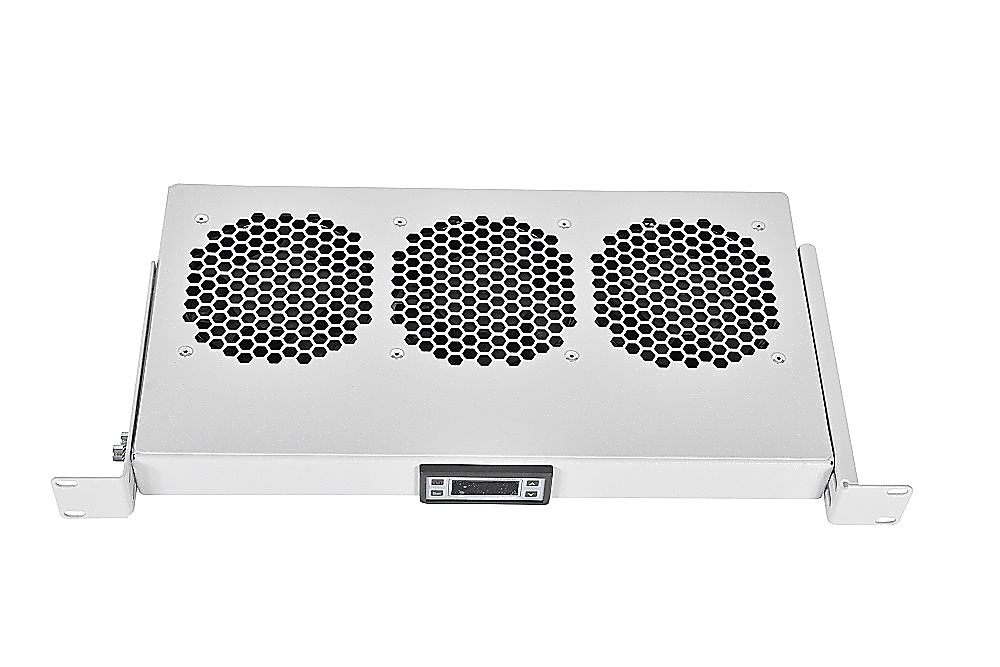R-FAN-3K-1U - Модуль вентиляторный 19" 1U, 3 вентилятора, регул. глубина 200-310 мм с контроллером