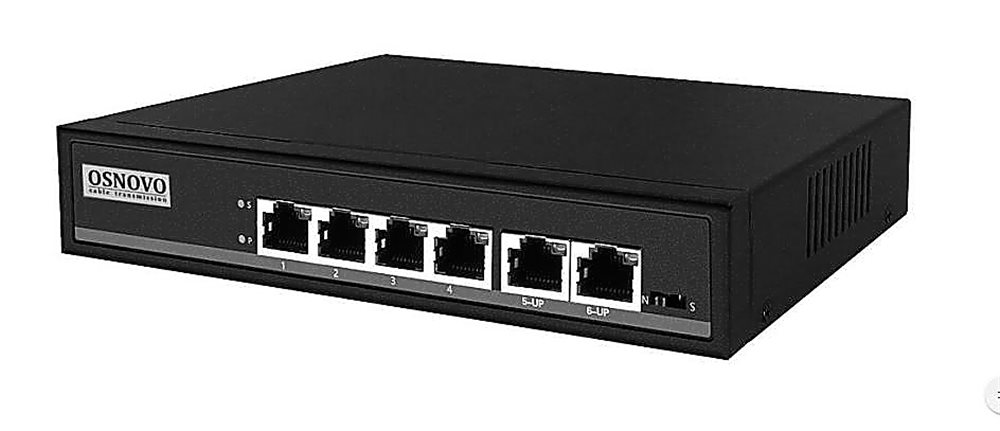 SW-20600/A(80W) - Passive PoE коммутатор Fast Ethernet на 6 портов. Порты: 4 х FE (10/100 Base-T) совместимы с PoE (IEEE 802.3af/at), 2 x FE (10/100 Base-T) Uplink. Совместим со станадартами PoE IEEE 802.3af/at. Мощность PoE на порт - до 30W.