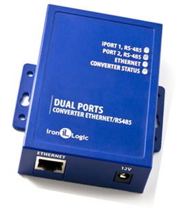 Z-397 Web, конвертер с гальванической развязкой Ethernet / RS485 x2