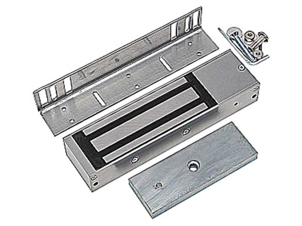 ML-395-2 с датчиком Холла - Электромагнитный замок c датчиком холла, 12V DC, 0,64 A, усилие 500 кг. цвет Серый