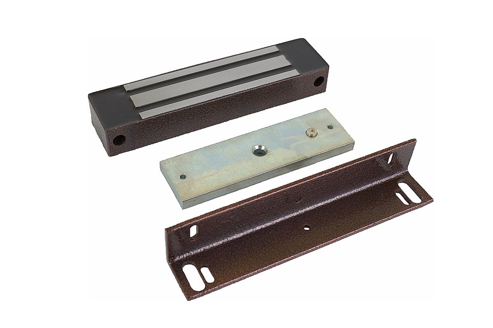 ML-295KB с уголком - Электромагнитный замок, 12V DC, не более 0,47 A, усилие 300 кг