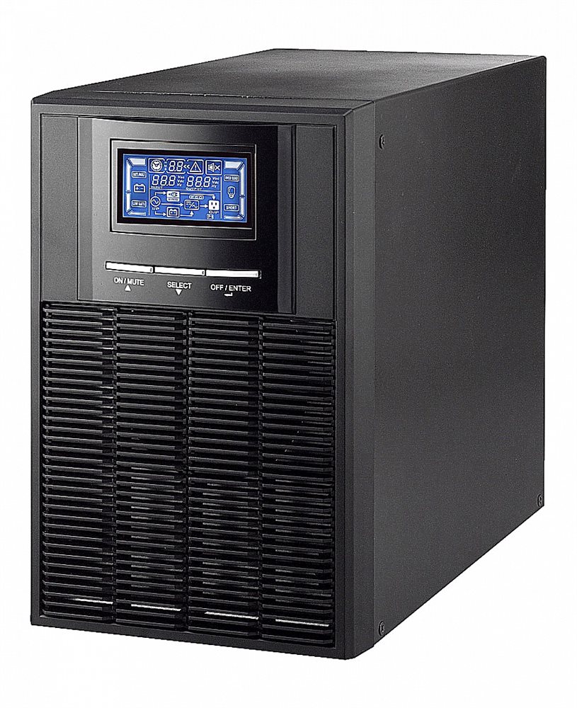 GL-UPS-OL01TL-1-1/12A - Источник бесперебойного питания GIGALINK On-Line, Tower, 1 фаза 1000ВА/800Вт, 12В, ток заряда 12А, без батарей(внешнии)