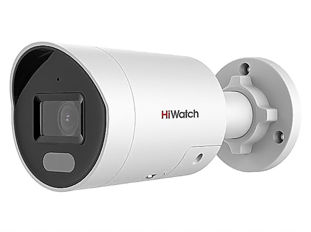 IPC-B042C-G2/UL(2.8mm) Hiwatch 4Мп уличная цилиндрическая IP-камера с LED-подсветкой до 40м, строб и динамиком.