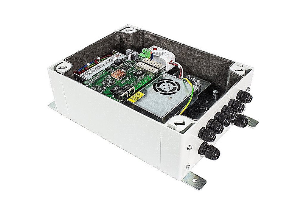Релион-SW-2G-2Poe+/120W-UPS - Коммутатор 2 порта 10/100 Base-Tx PoE+, 2 порта SFP 1000 Base-Fx. Бюджет мощности PoE - 120Вт. 
Встроенный источник резервированного питания, 4 АКБ 12В 2,2А/ч