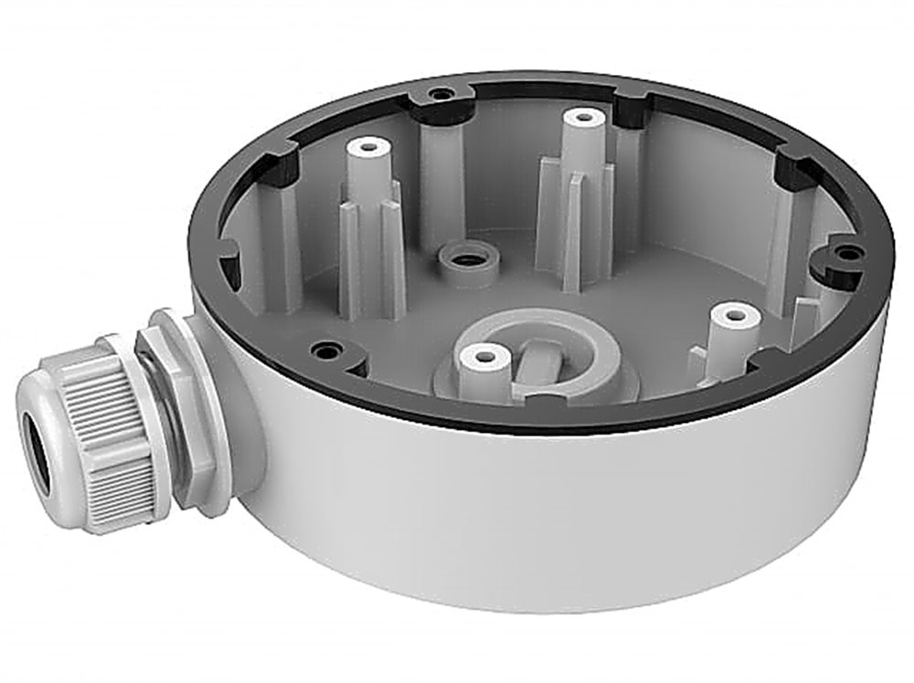DS-1280ZJ-DM55 HikVision - Монтажная коробка, белая, для купольных камер IPC-D6XX, алюминий