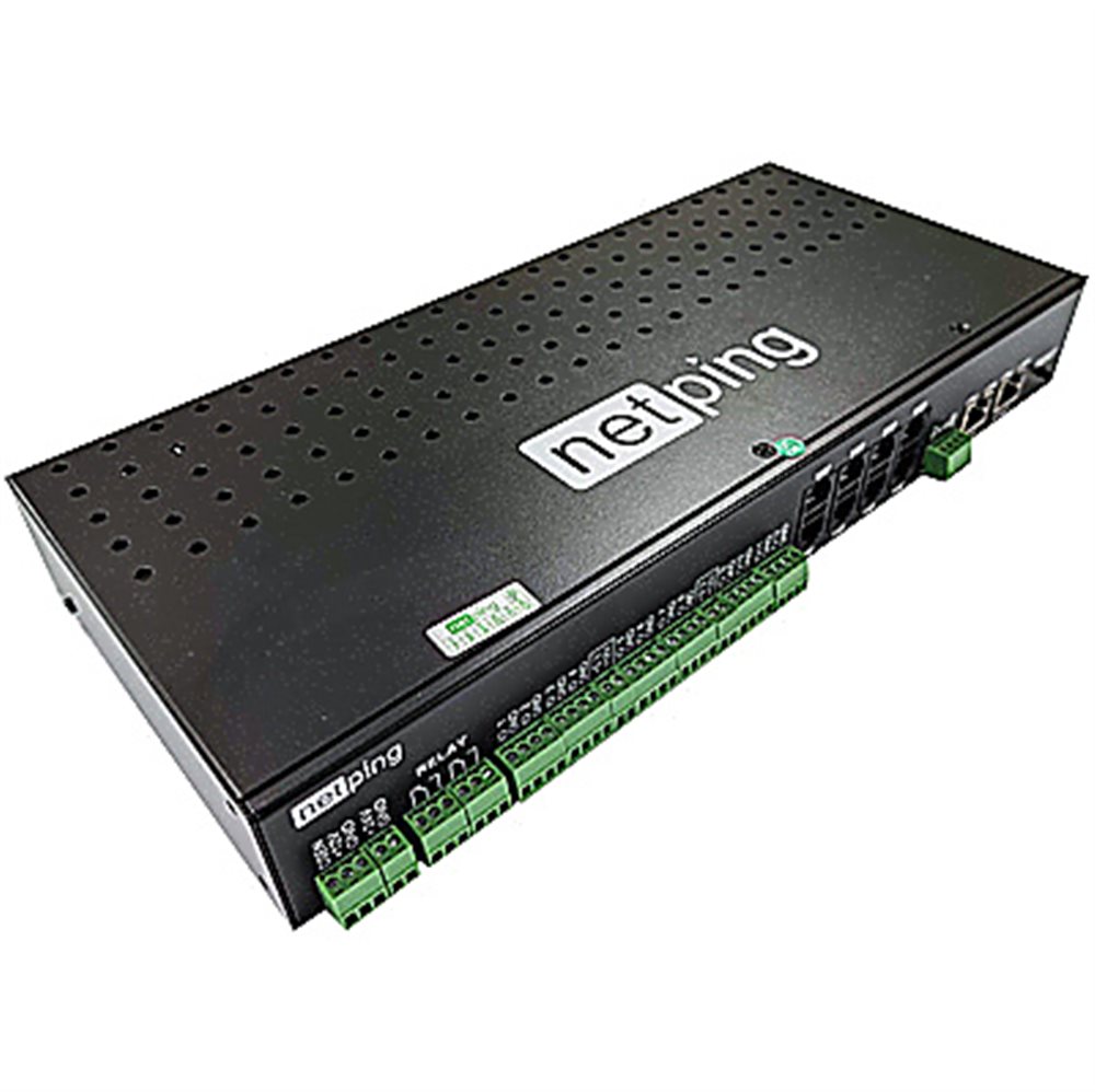 NetPing server solution v7 - Устройства мониторинга для 19" стоек. Позволяют получать информацию и уведомления о срабатывании датчиков, контролировать микроклимат.(1 x 10/100 BASE-TX)