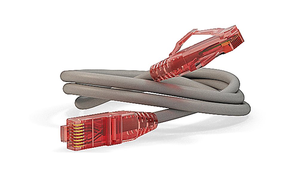 PC-LPM-UTP-RJ45-RJ45-C5e-1.5M-LSZH-GY - Патч-корд U/UTP Hyperline, Cat.5e (100% Fluke Component Tested), LSZH, 1.5 м, серый