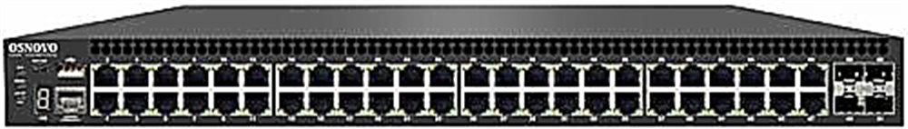 SW-48G4X-1L - Управляемый L3 коммутатор OSNOVO Gigabit Ethernet на 48xRJ45 + 4x10G SFP+ Uplink. Порты: 48 x GE (10/100/1000Base-T) + 4 x 10G SFP+ Uplink, Консольный порт, Уровень управления L3 (Full managed)