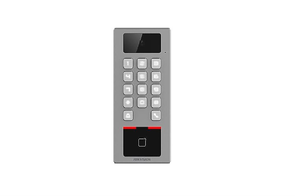 DS-K1T502DBWX-C - Терминал доступа Hikvision со встроенными считывателями Mifare, Felica, DESfire, камерой 2мп и модулем Bluetooth