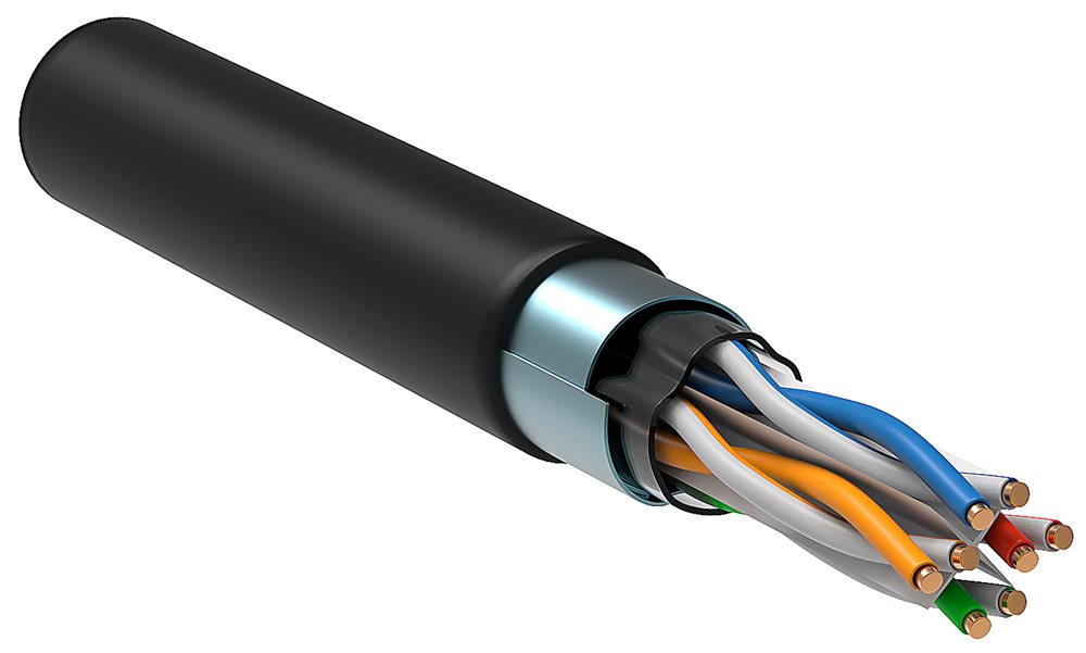 LC3-C604-339 - ITK Витая пара F/UTP кат.6 4х2х23AWG LDPE черный (305м)