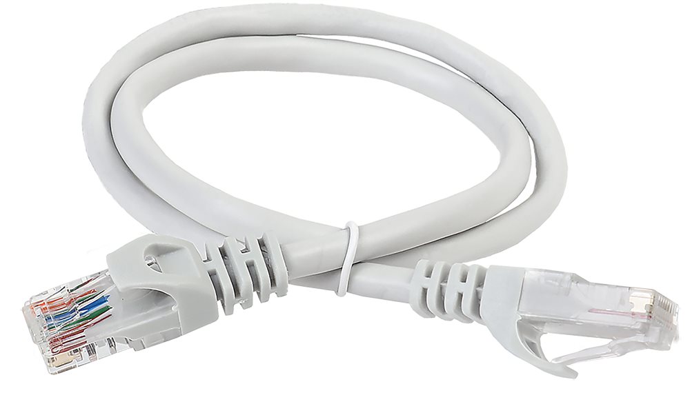 PC01-C5EUL-05M - ITK Коммутационный шнур (патч-корд), кат.5Е UTP, LSZH, 0,5м, серый