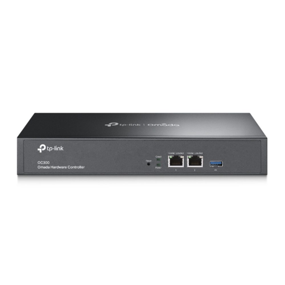 OC300 - Контроллер TP-LINK Omada, 2 x RJ45 10/100/1000 Mbps (1-й порт с поддержкой PoE-In 802.3af/at), 1 x USB-A 3.0