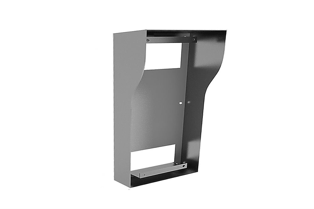 BAS-IP BR-AV8 RUS SILVER - Кронштейн для накладного монтажа с козырьком для индивидуальной панели AV-08FB. Цвет - серебро