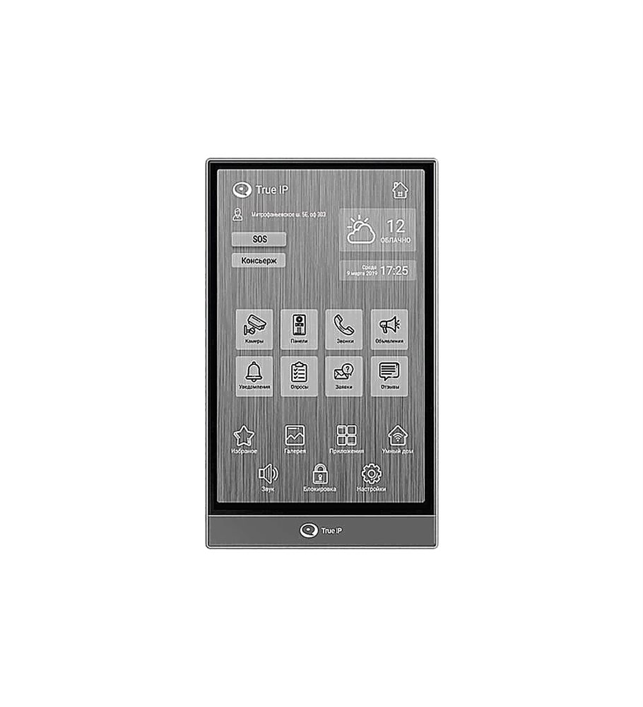 TI-4107LB - Монитор на базе ОС Android, вертикальный, сенсорный экран 8’’, POE, многофункциональность и управление Умным домом.