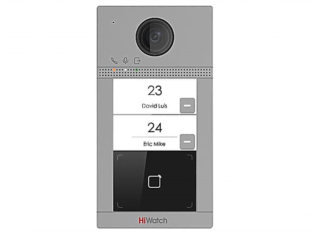 VDP-D4212W(B)/Flush - Вызывная IP панель на двух абонентов с ИК-подсветкой и Wi-fi HiWatch