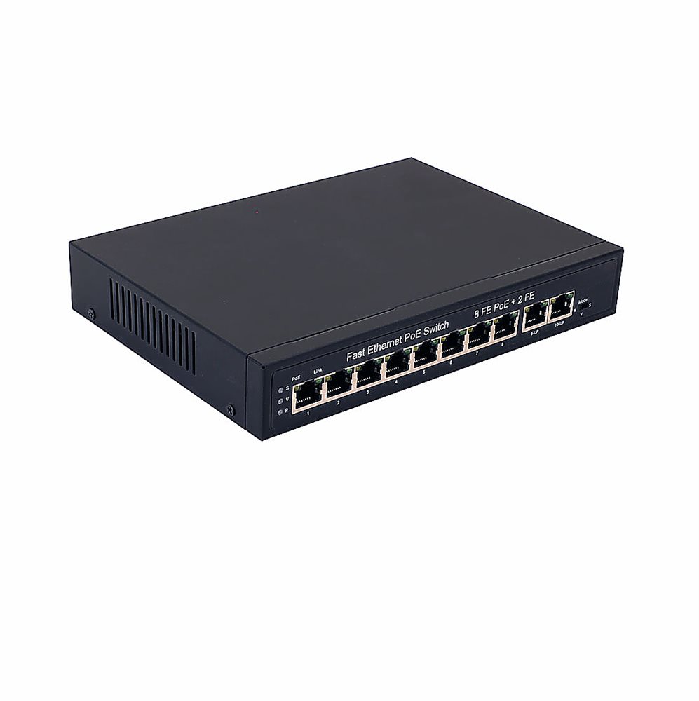 NS-SW-8F2F-P - Коммутатор PoE NST Fast Ethernet на 10 RJ45 портов. Порты: 8 x FE (10/100 Base-T) с поддержкой PoE (IEEE 802.3af/at), 2 x FE (10/100 Base-T). Мощность PoE на порт - до 30W. Суммарная мощность PoE - до 120W.