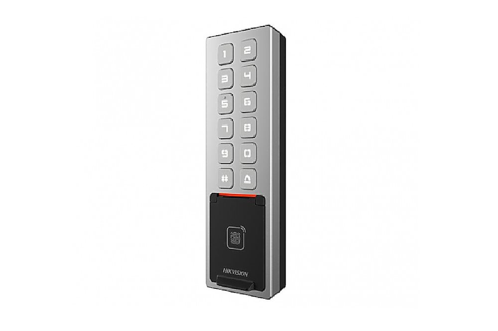DS-K1T805MBFWX - Терминал доступа со встроенным считывателем Mifare и отпечатков пальцев