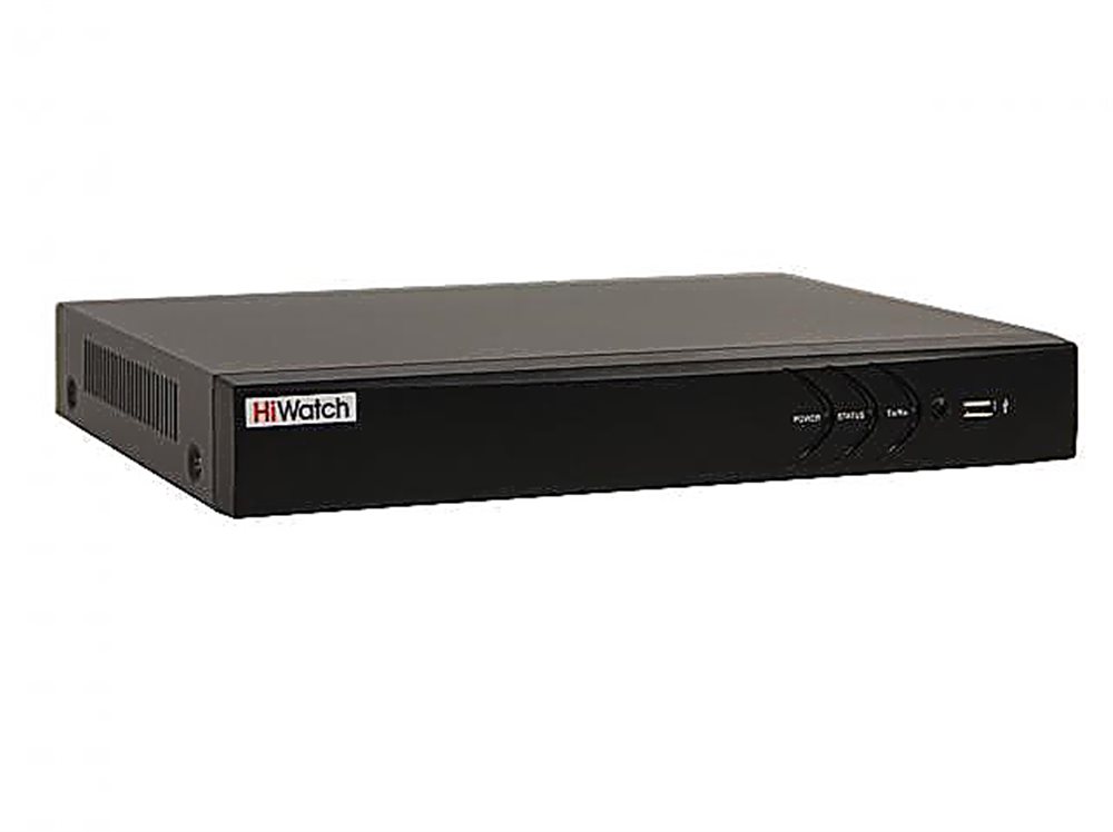 DS-H316/2QA(C) HiWatch - 16-ти канальный гибридный HD-TVI регистратор c технологией AoC (аудио по коаксиальному кабелю) для  аналоговых, HD-TVI, AHD и CVI камер + 2 IP-канала (до 24 с замещением аналоговых в Enhanced IP mode).
