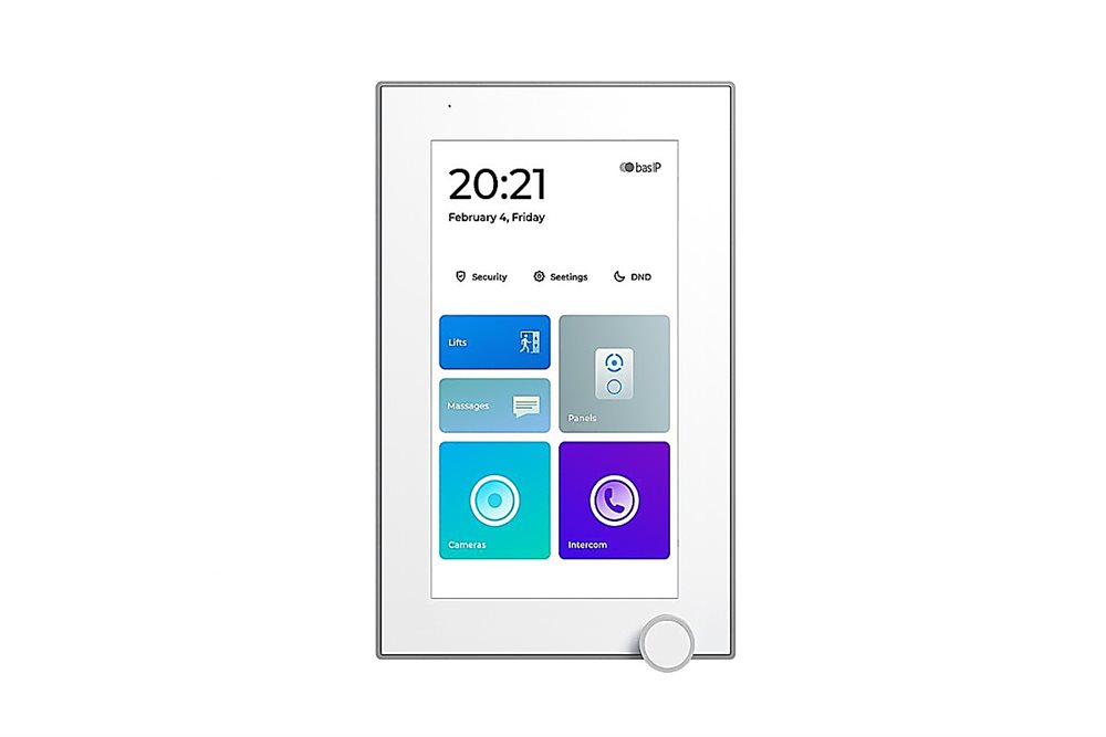 BAS-IP AZ-07LL WHITE - 7-дюймовый IP-видеомонитор для помещений с возможностью горизонтального и вертикального монтажа