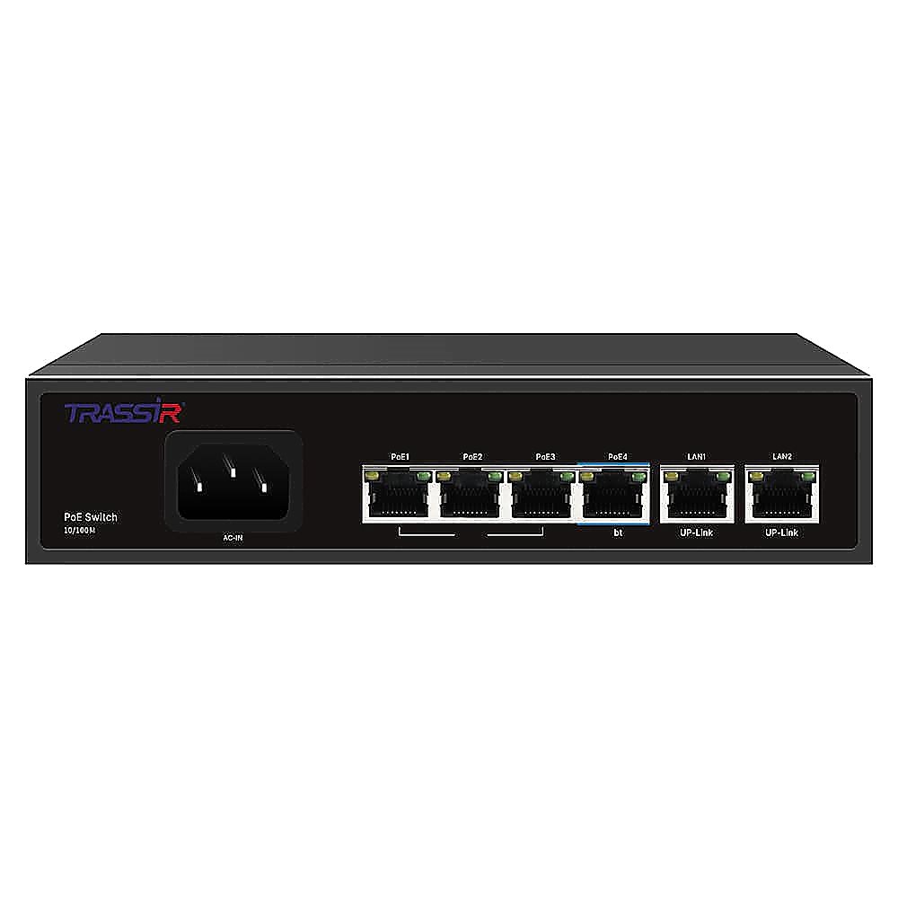 TR-NS1206-65-4PoE коммутатор TRASSIR