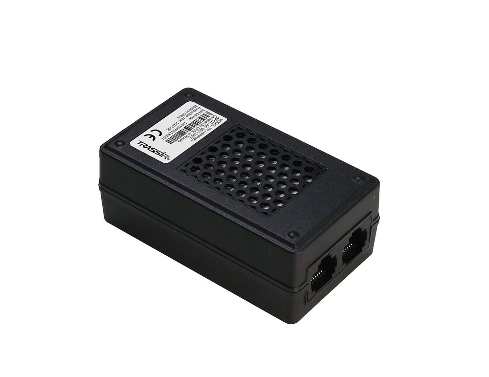 TR-I18WPoE+ POE-инжектор TRASSIR. Вход: 100-240В 50/60Гц . Мощность POE на порт 15Вт. Общая мощность 18Вт. Порты: 1*RJ45*10/100/1000M Data IN, 2*RJ45*10/100/1000M PoE OUT. 2 POE порта. Предназначен для питания устройств по протоколам IEEE 802.3af. Функция автоматического определения PoE устройств. Молниезащита