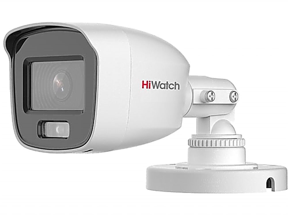 DS-T200L(B)(2.8mm) - 2Мп уличная цилиндрическая HD-TVI камера с LED-подсветкой до 20м и технологией ColorVu.