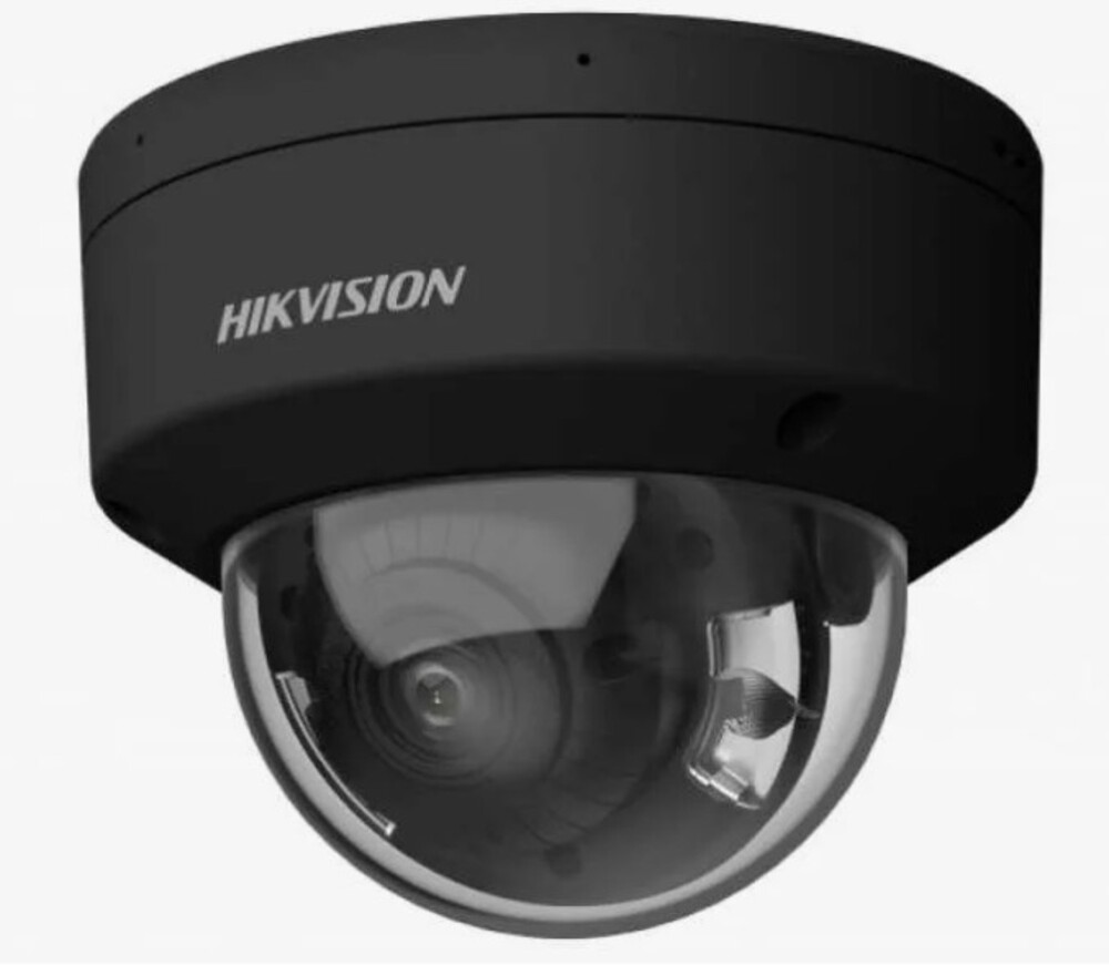 DS-2CD2187G2H-LISU(2.8mm)(BLACK) - 8Мп уличная купольная IP-камера с Smart гибридной EXIR/LED подсветкой до 30м  и технологией AcuSense