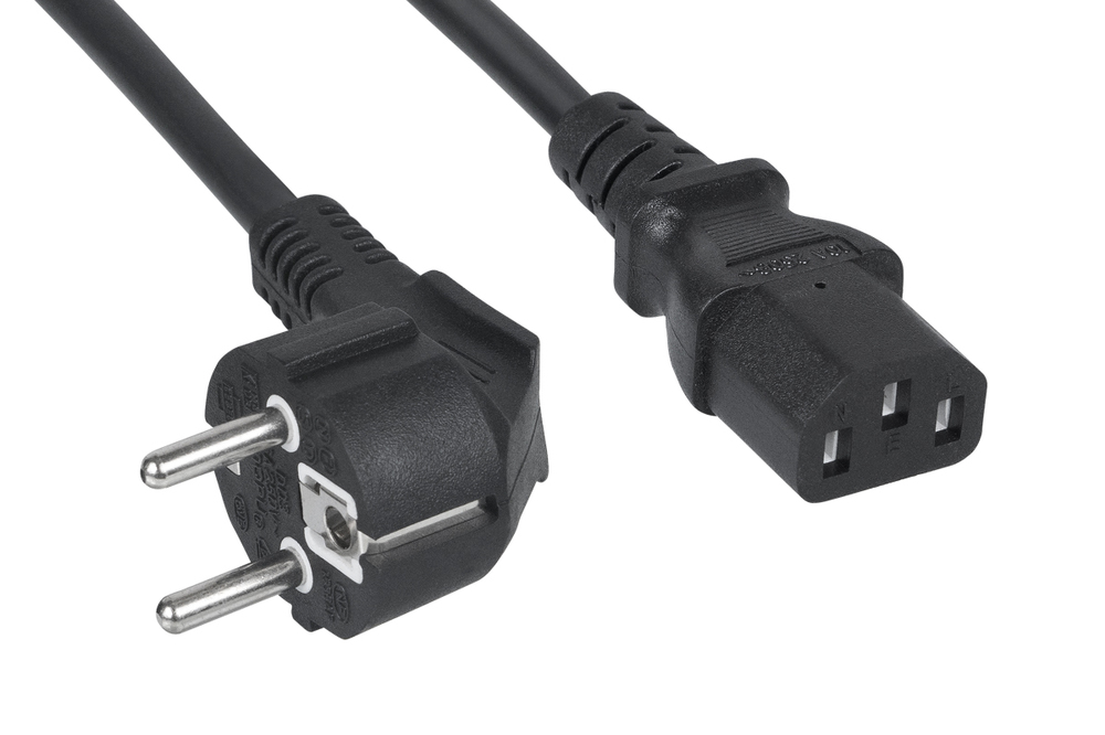 Cabeus PC-186-VDE-1.8M - Кабель питания монитор-компьютер IEC 320 C13 - IEC 320 C14 (3x1.0), 1.2 м