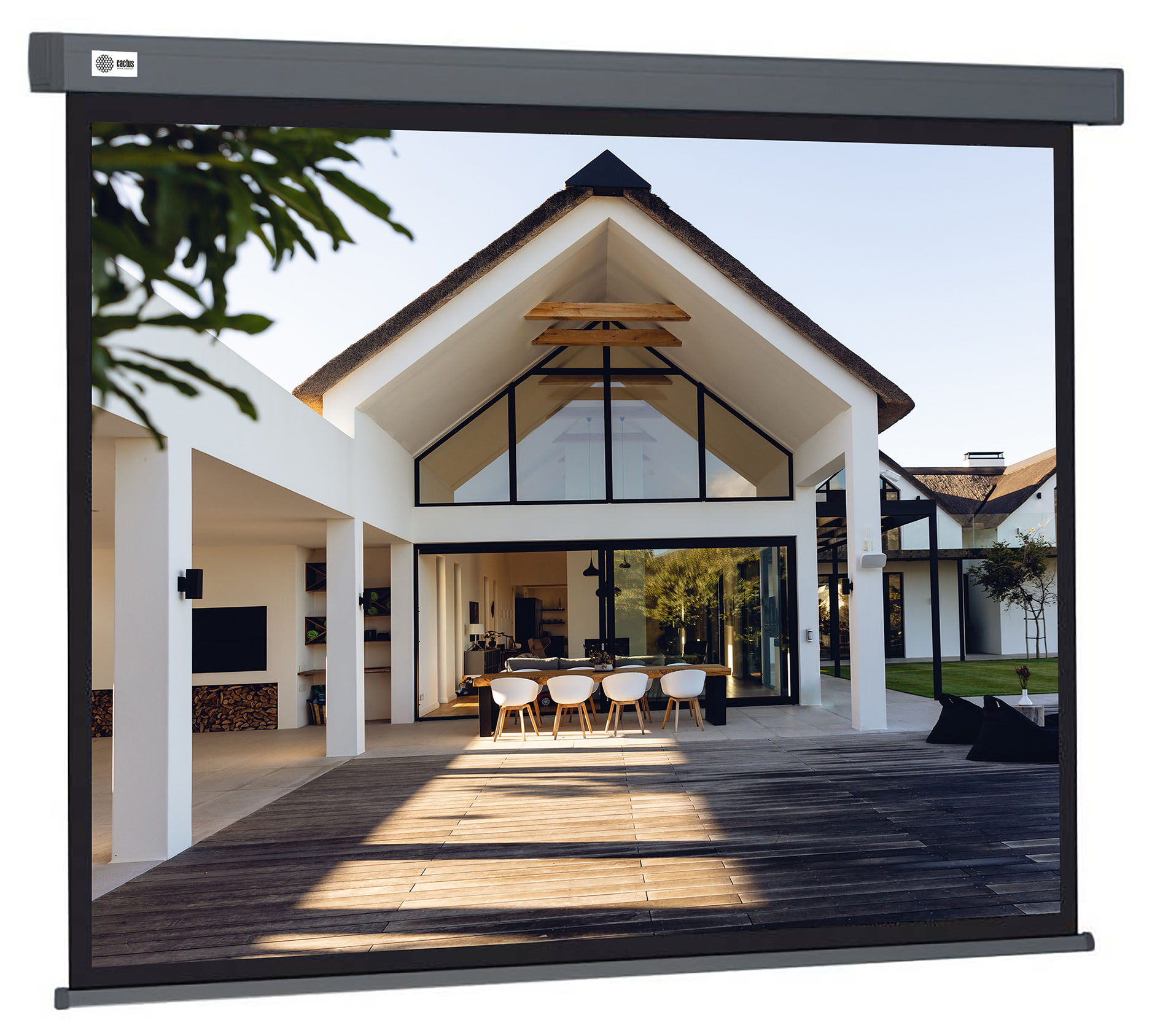 Экран Cactus 135" 206x274см Wallscreen CS-PSW-206X274-SG 4:3 настенно-потолочный рулонный серый