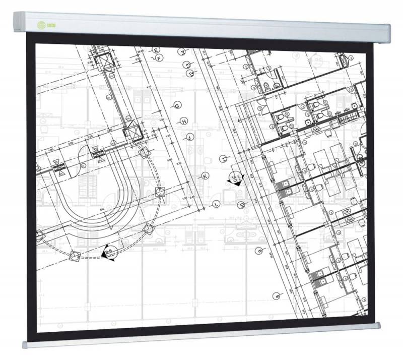 Экран Cactus 100" 124.5x221см Wallscreen CS-PSW-124x221 16:9 настенно-потолочный рулонный белый