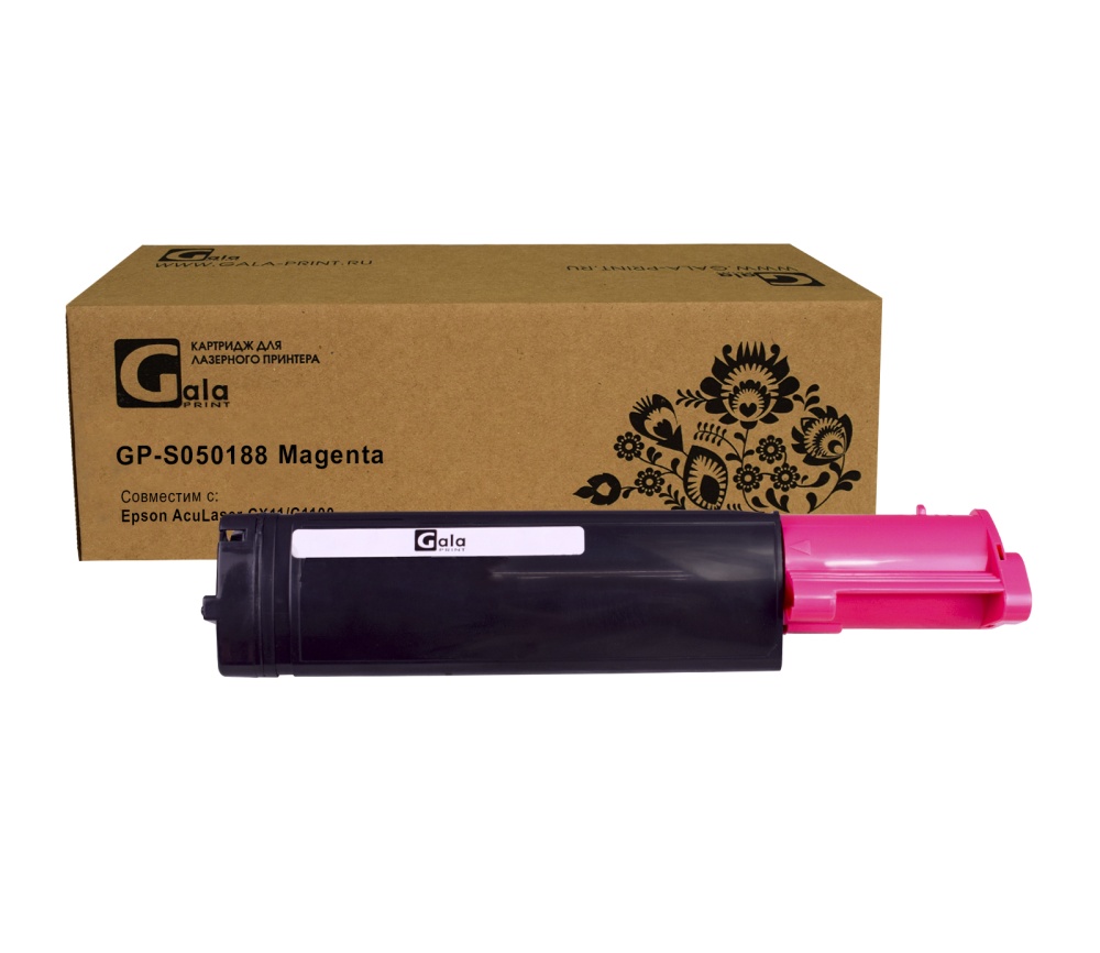 Картридж GP-S050188 для принтеров Epson AcuLaser CX11/C1100 Magenta 4000 копий GalaPrint